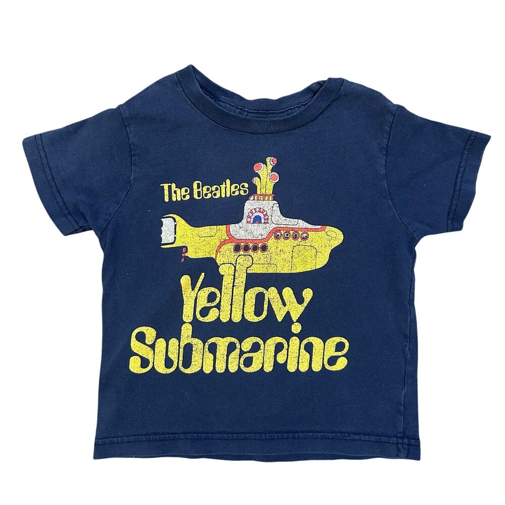 Vintage Beatles Yellow Submarine Graphic T-Shirt Toddler Size 3 Kids